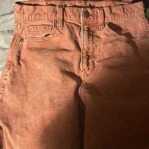 american eagle dark pink corduroy pants size 2